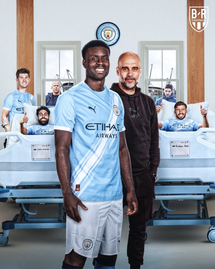 缺啥补啥！斯通斯+格瓦+迪亚斯接连受伤，曼城迅速引进格伊救火